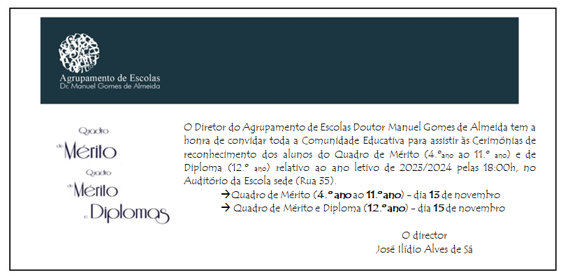 Quadro Mérito e Diploma