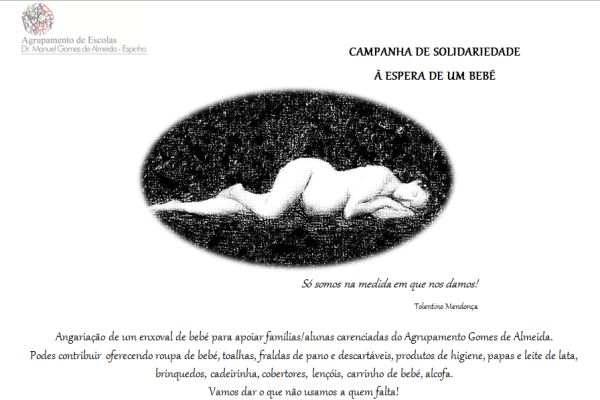 Campanha de angariação de artigos para bebé