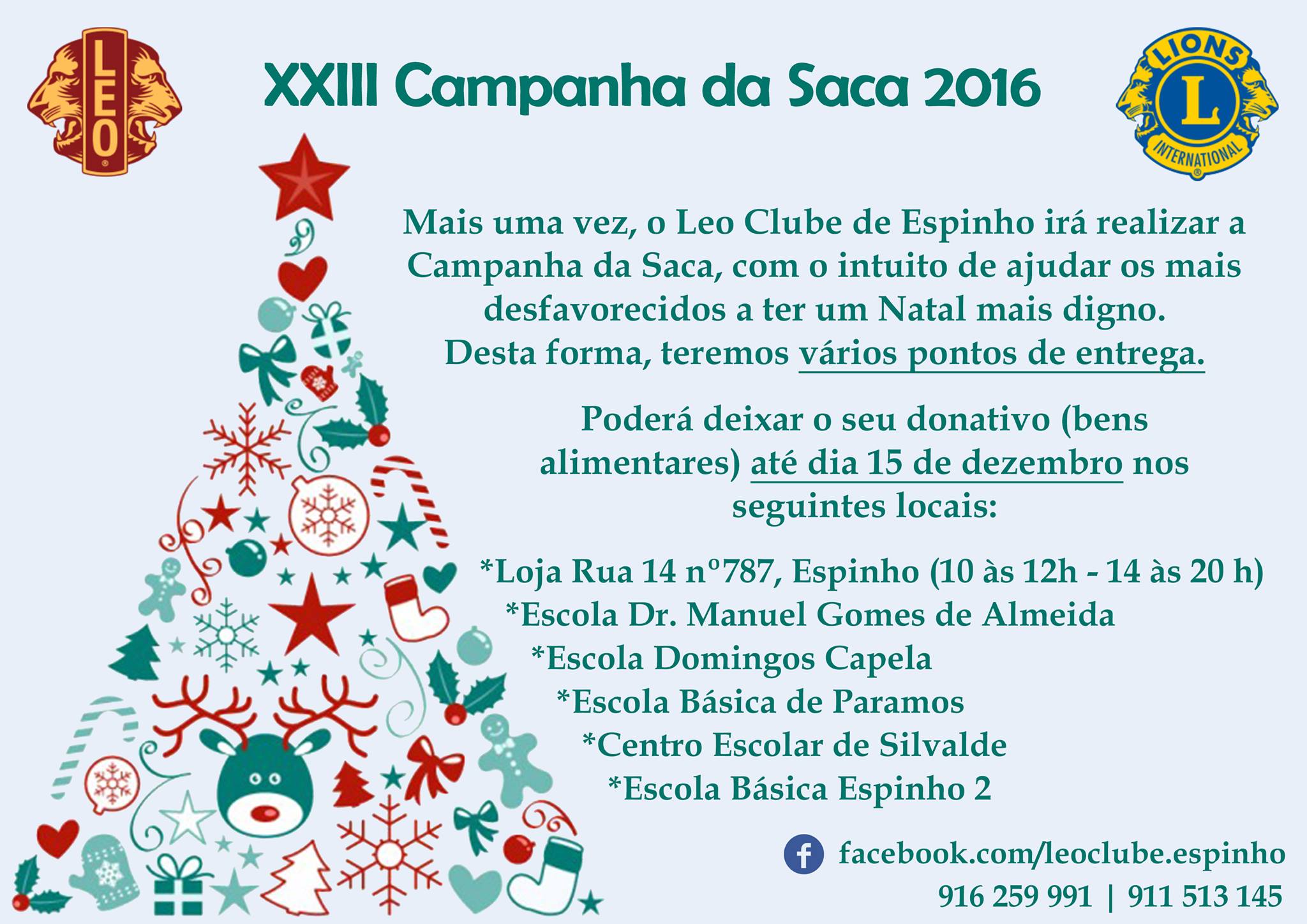 XXIII Campanha da saca 2016