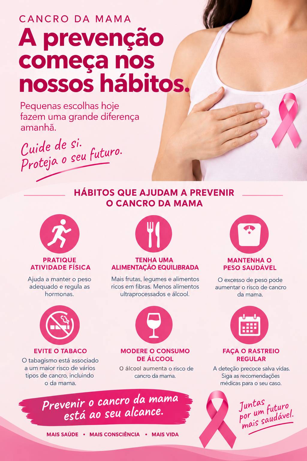 Outubro Rosa – A prevenção começa nos nossos hábitos!