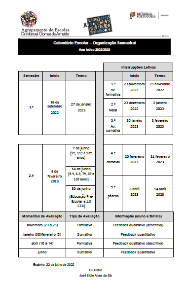 Annexe Calendário Escolar.2022.23.Semestralidade.png